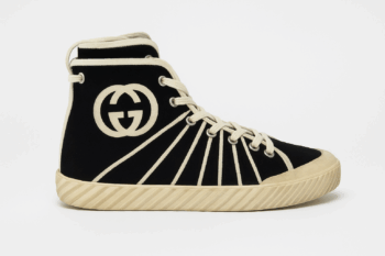 Gucci Screener GG High-Top Sneakers – Black & Ivory